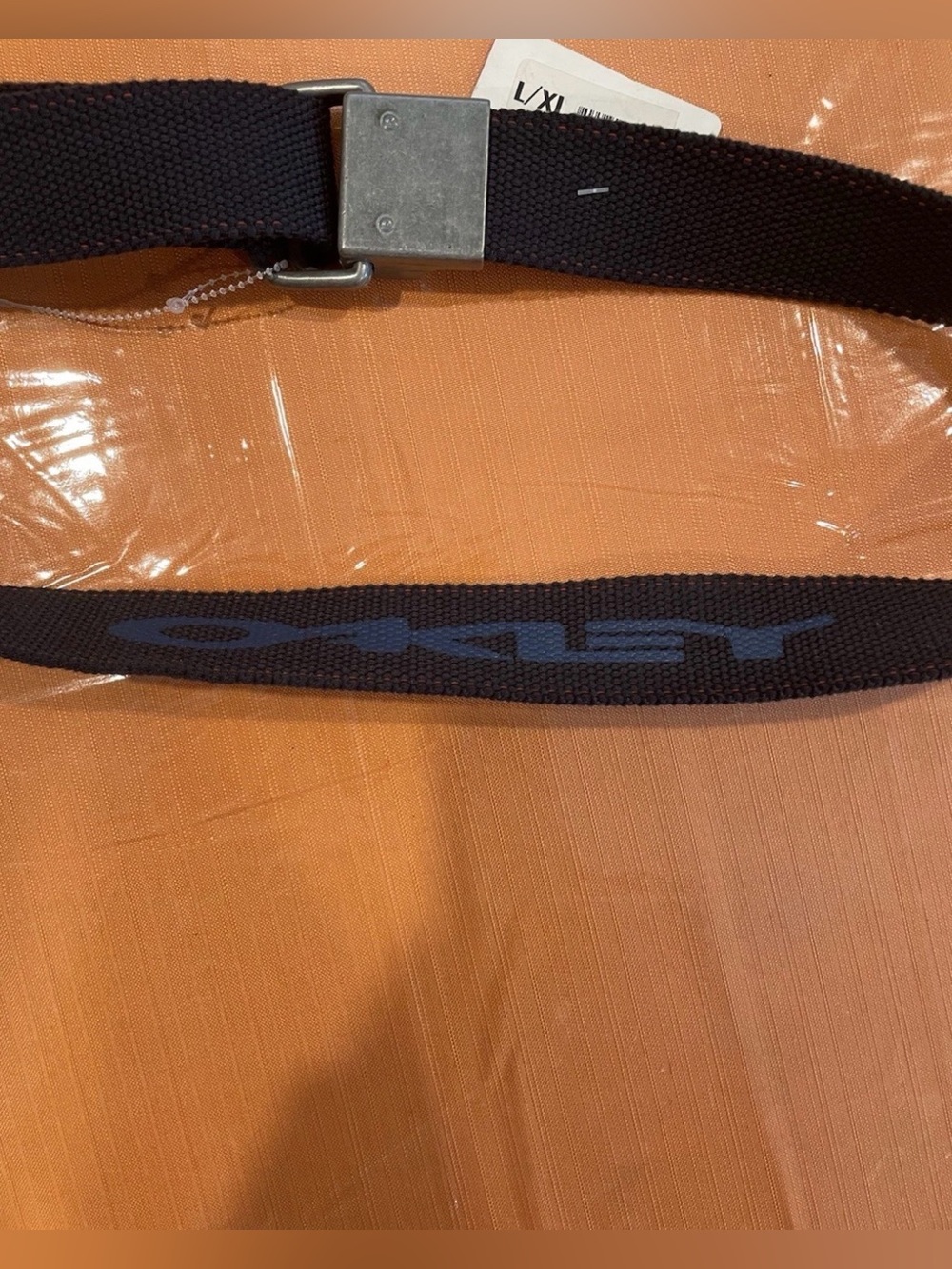Vintage Oakley Belt 2.0 Webbed NEW With Tags Black/Navy Blue L/XL Skater Y2K - Picture 6 of 7